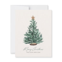 Carte de Noël sans photo pour l'arbre de Noël