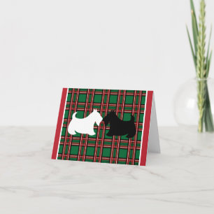 Carte de Noël Scottish Terrier