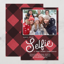 Carte de Noël Selfie, Carte de vacances Selfie, Se