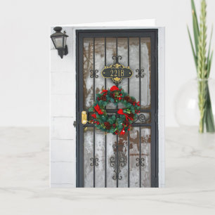 Carte de Noël Sherlock 221B