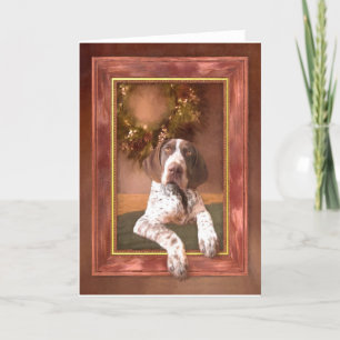 Carte de Noël Shorthair Pointeur allemand