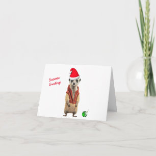 Carte de Noël Silencieuse Meerkat