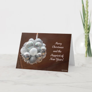 Carte de Noël Silver Balls