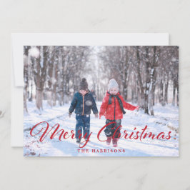 Carte de Noël simple avec photo de Joyeux Noël