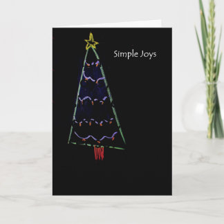 Carte de Noël simple Joys