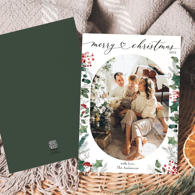 Carte de Noël simple noir blanc (Créateur téléchargé)