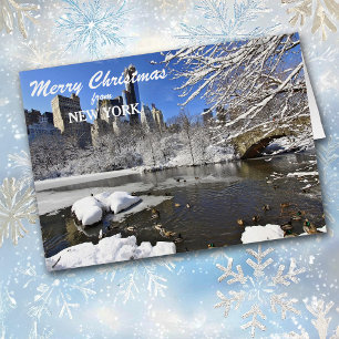 Carte de Noël Skyline de New York Central Park