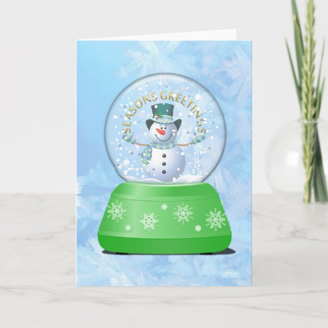Carte de Noël Snow Globe (Devant)