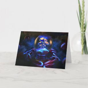 Carte de Noël Snowglobe (Fluorescence)