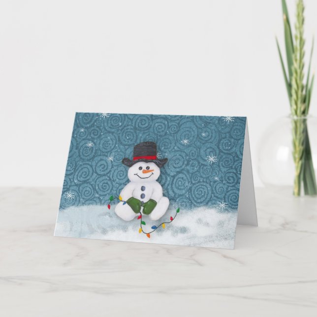 Carte de Noël Snowman (Devant)