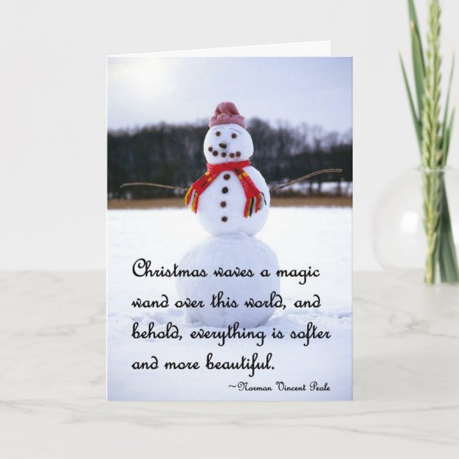 Carte de Noël Snowman (Devant)