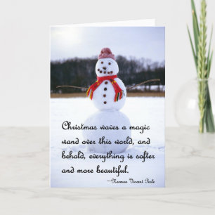 Carte de Noël Snowman