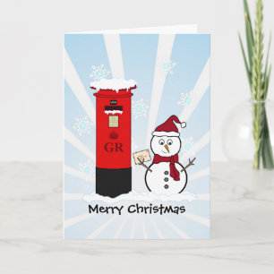 Carte de Noël Snowman
