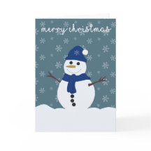 Carte de Noël Snowman