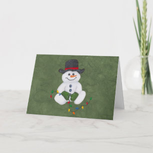 Carte de Noël Snowman
