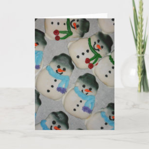 Carte de Noël "Snowmen Cookies"