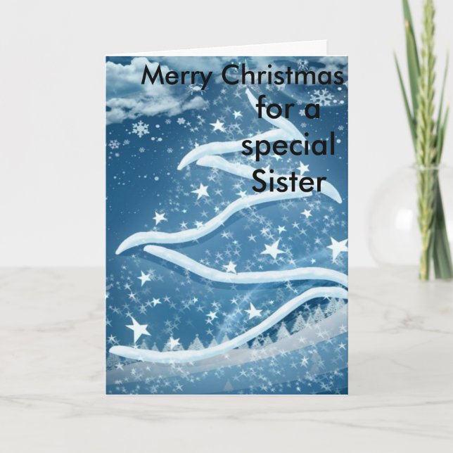 Carte de Noël soeur (Devant)