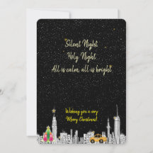 Carte de Noël Soirée Sainte Nuit Silencieuse