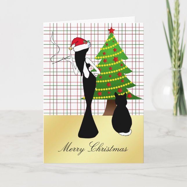 Carte de Noël sophistiquée (Devant)