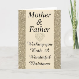 Carte de Noël spéciale mère et père