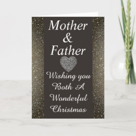 Carte de Noël spéciale mère et père