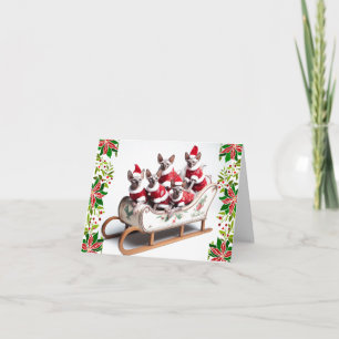 Carte de Noël Sphynx Cat