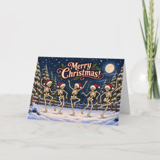 Carte de Noël Squelettes Danseurs | Joyeux Noël