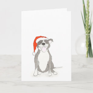 Carte de Noël Staffie