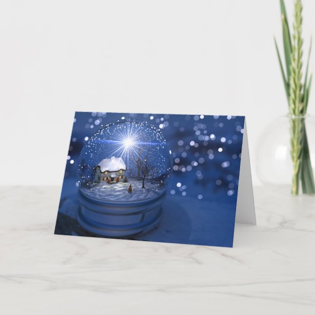 Carte de Noël Starlight Globe (Devant)