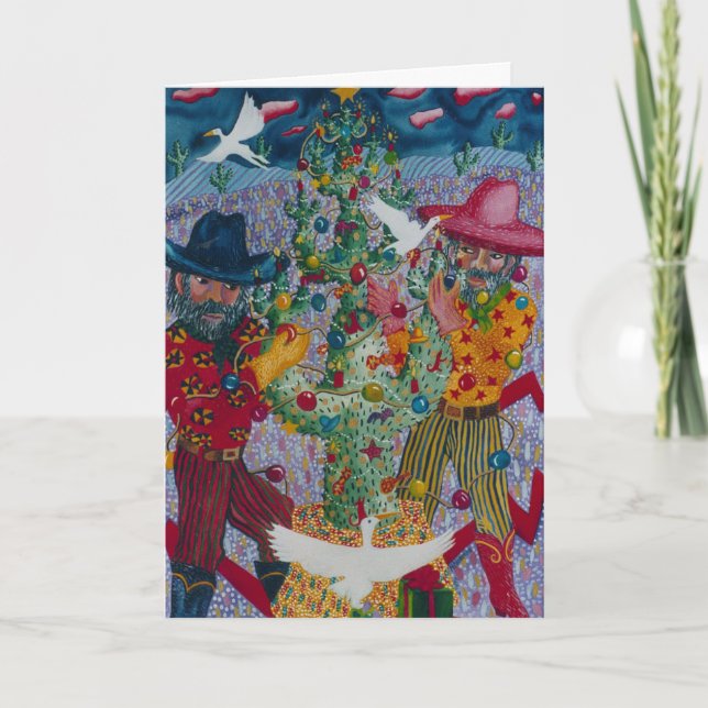 CARTE DE NOËL STUPÉFIÉE DE BANDIDOS (Devant)