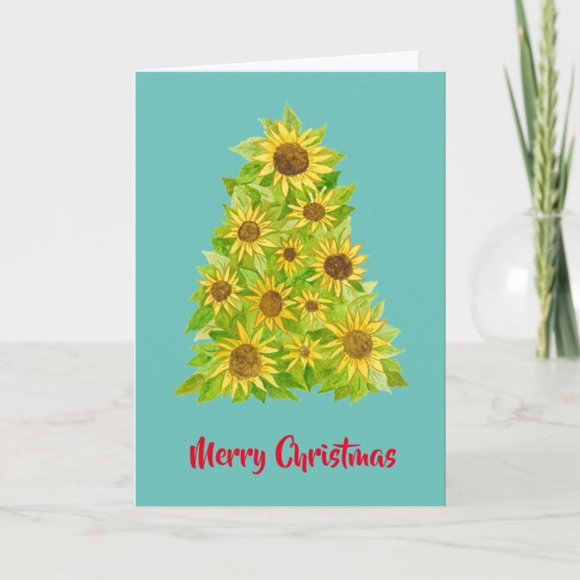 Carte de Noël Sunflower (Devant)