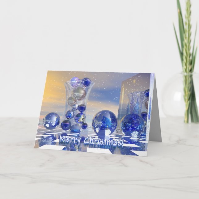 Carte de Noël surréaliste Joyeux (Devant)