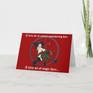 Carte de Noël tactique vintage