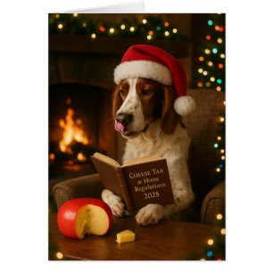 Carte de Noël 'Taxe sur le fromage' pour Foxhound