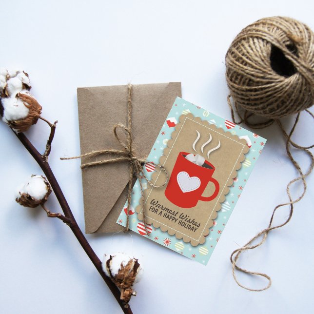 Carte de Noël tendance "Voeux les plus chauds" (Créateur téléchargé)