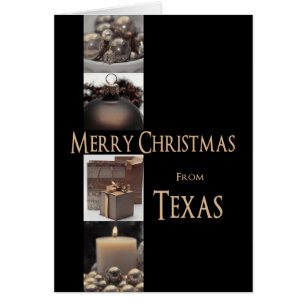 Carte de Noël Texas, préciser