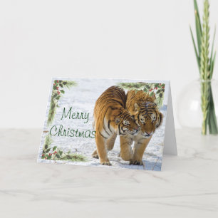 Carte de Noël Tiger