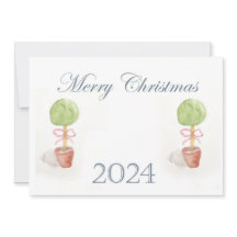 Carte de Noël Topiary