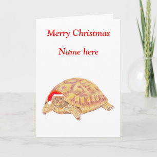 Carte de Noël Tortoise