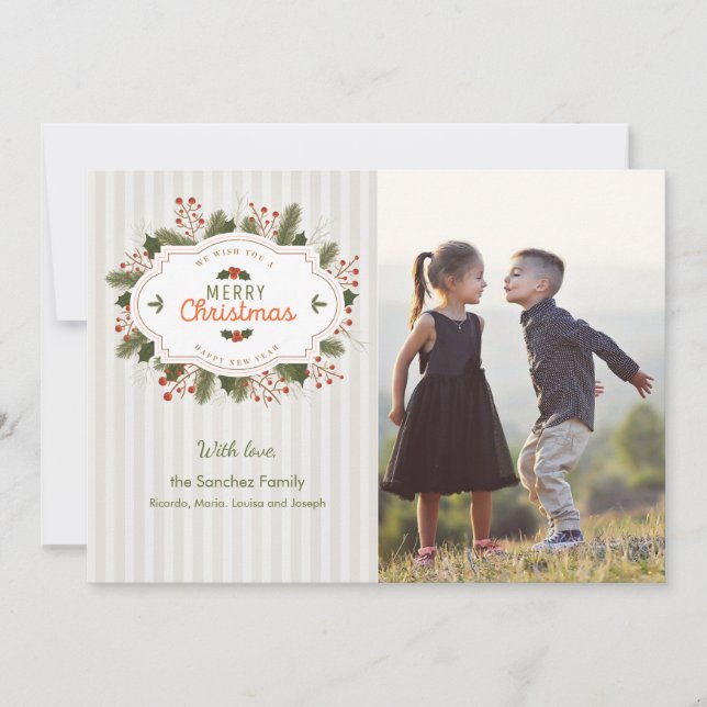 Carte de Noël traditionnelle (Devant)