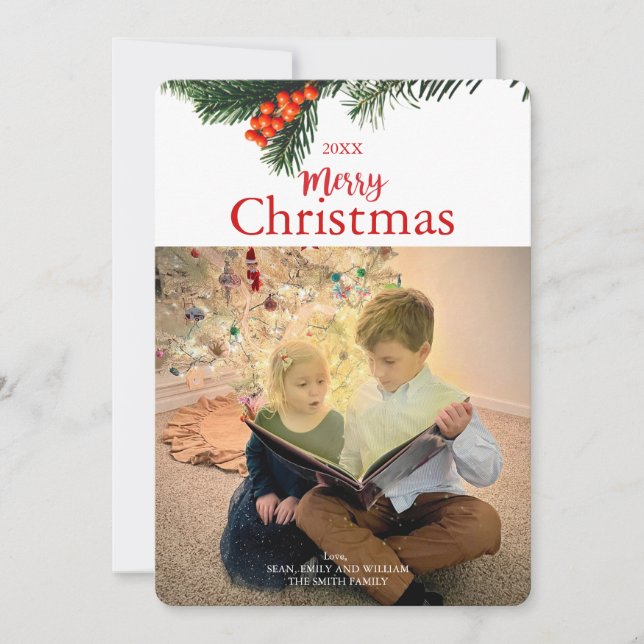 Carte de Noël traditionnelle Wareath (Devant)