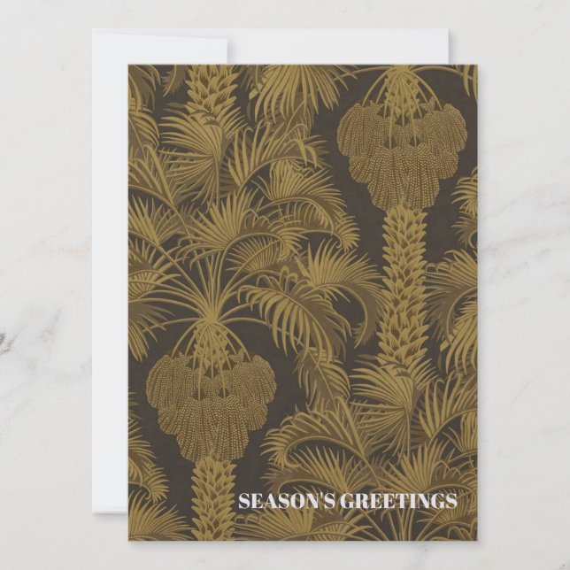 Carte de Noël Tropical vintage (Devant)