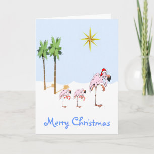 Carte de Noël tropicale