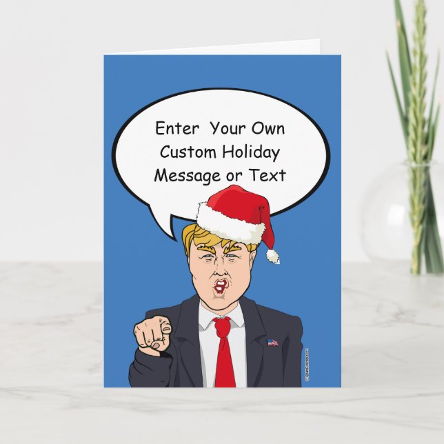Carte de Noël Trump - Customisez votre message -.p (Devant)