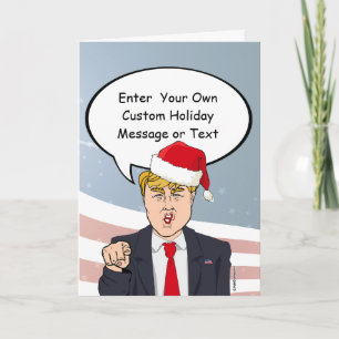 Carte de Noël Trump - Personnaliser votre message 