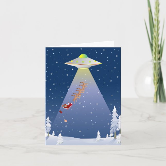 Carte de Noël UFO (Devant)
