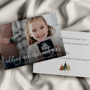 Carte de Noël Ultrasonic Faire-part de grossesse