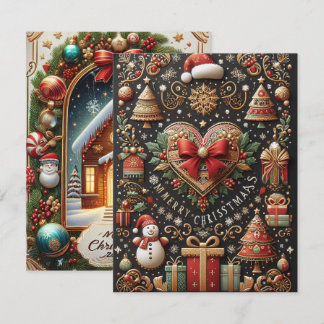 Carte de Noël unique bien conçue