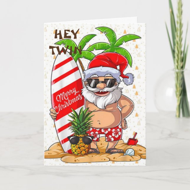 * CARTE DE NOËL UNIQUE* POUR **MON TWIN** (Devant)