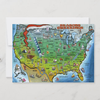 Carte de Noël USA